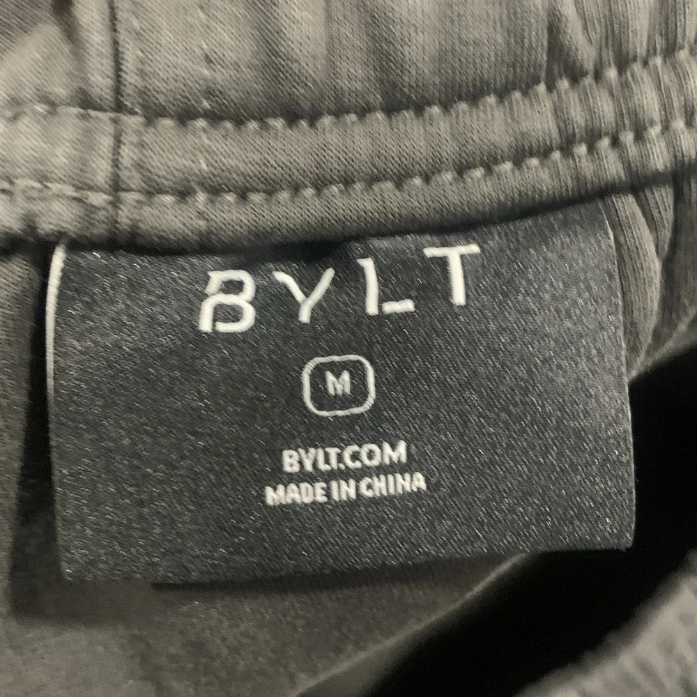 BYLT Roamknit Jogger Gray Wash Pants Cotton Blend - Size M